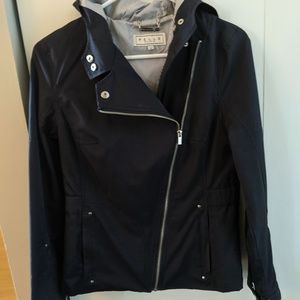 Pelle Studio Blue Hooded lightweight jacket